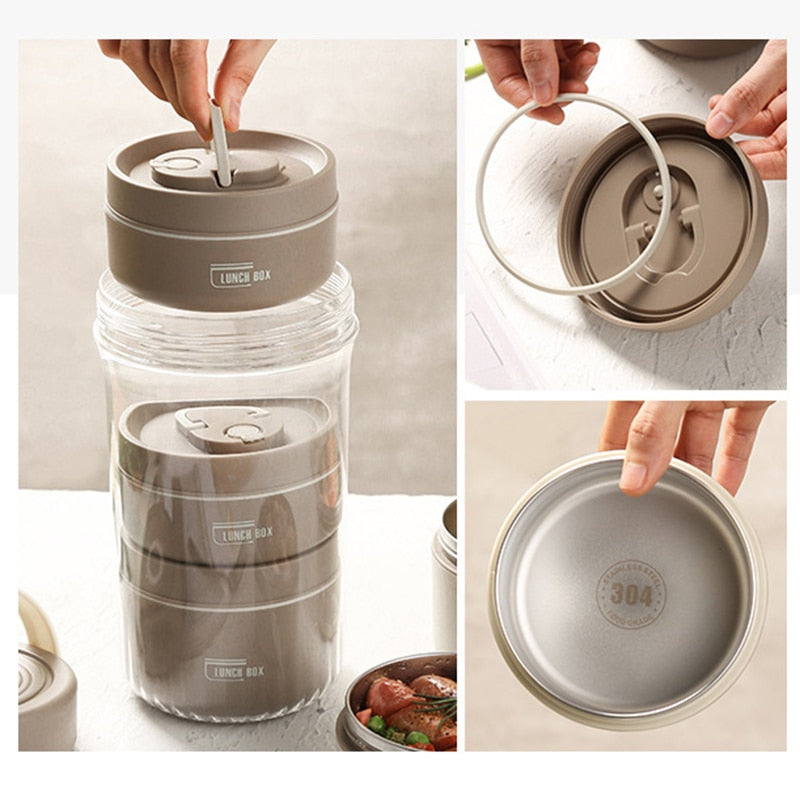 Stackable Leak-Proof Thermal Lunch Box - Image 2