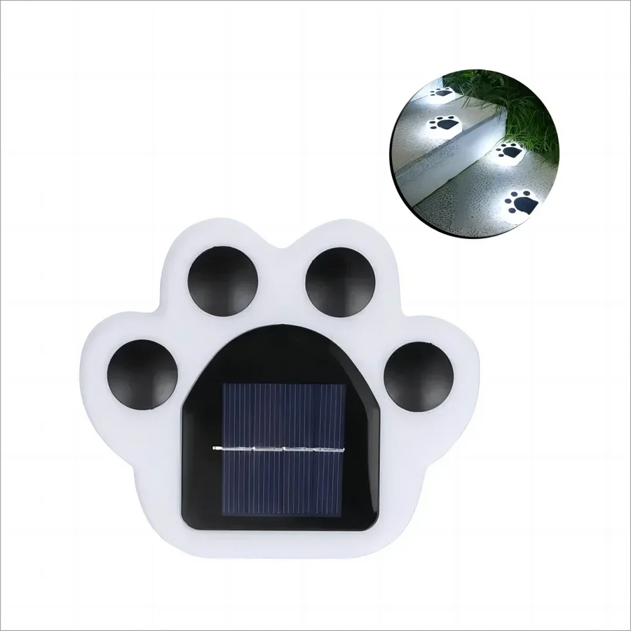 Glowing Paw LED Solar Pathway Outdoor Lights - Image 7