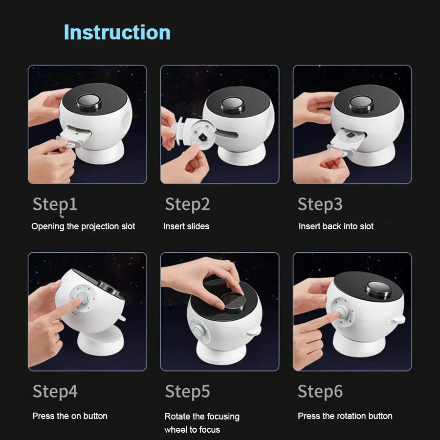 12in1 Shiny Star Meteor Bluetooth Night Projector - Image 5