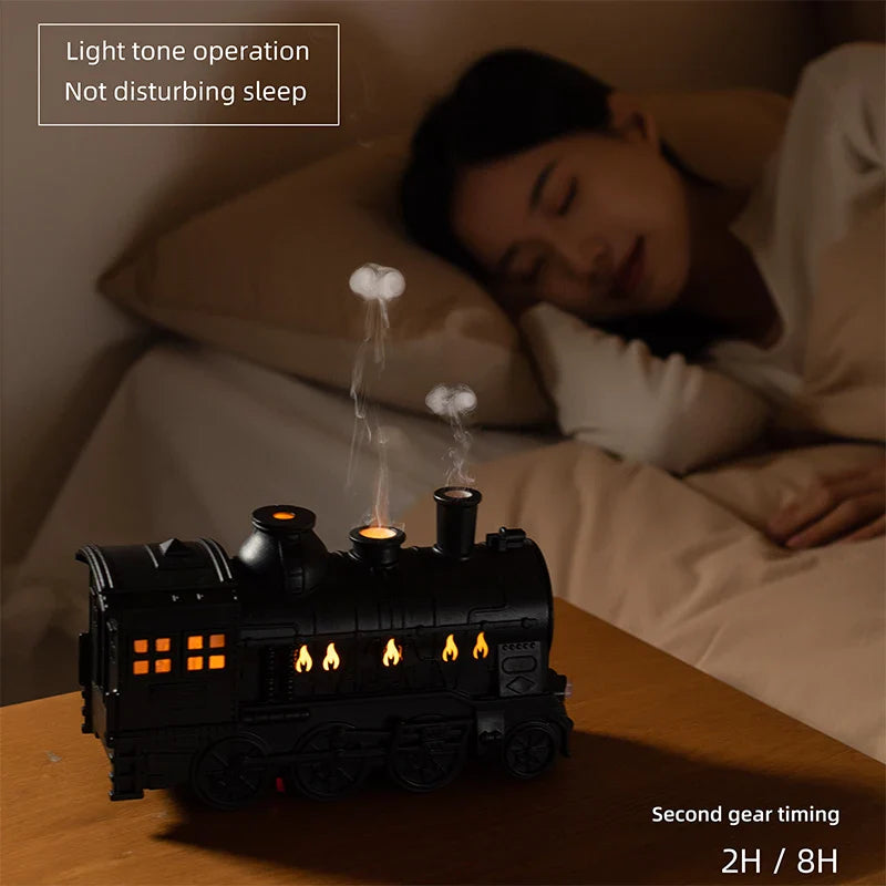 Mini Train Aromatherapy Essential Oil Diffuser Lamp Decor - Image 3