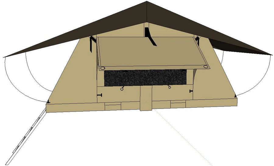 Quick Setup All-Weather Camping Foldable Car Roof Tent - Image 7