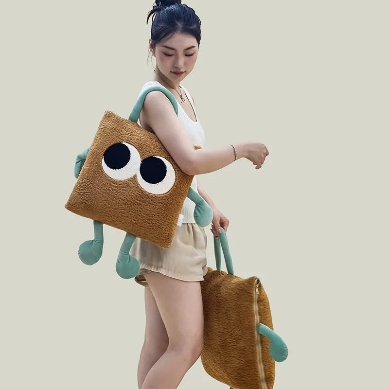 Cute Monster Portable Soft Throw Pillow Blanket - Image 7