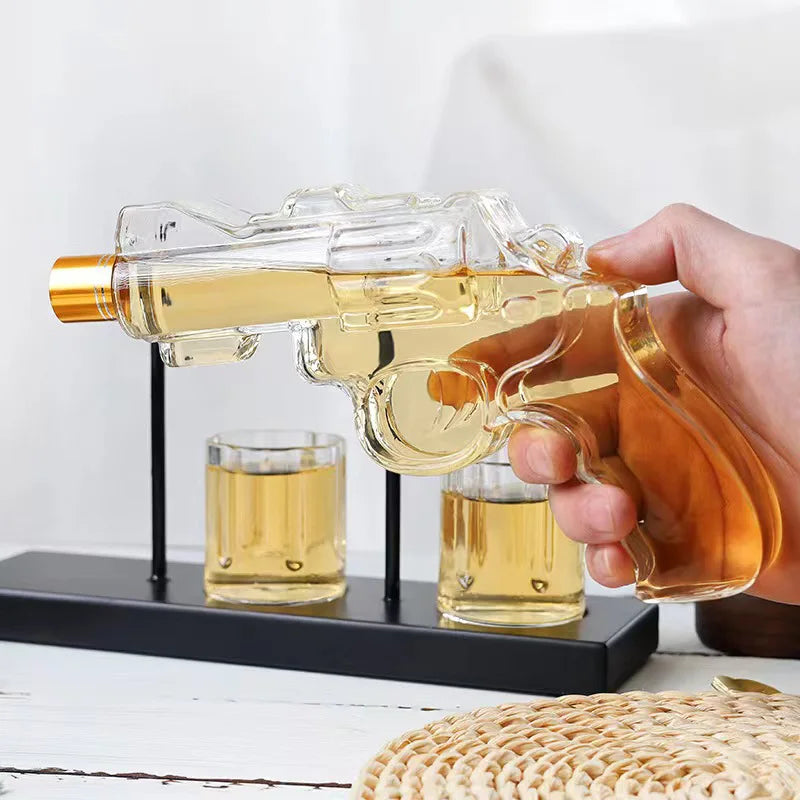 Unique Revolver Liquor Decanter Set - Image 3