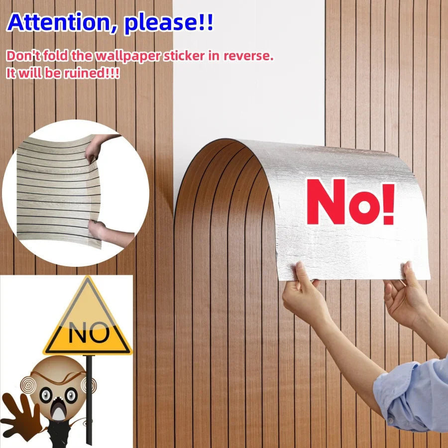 Easy Apply Wood Effect Home Wall Panel Sticker - Image 5