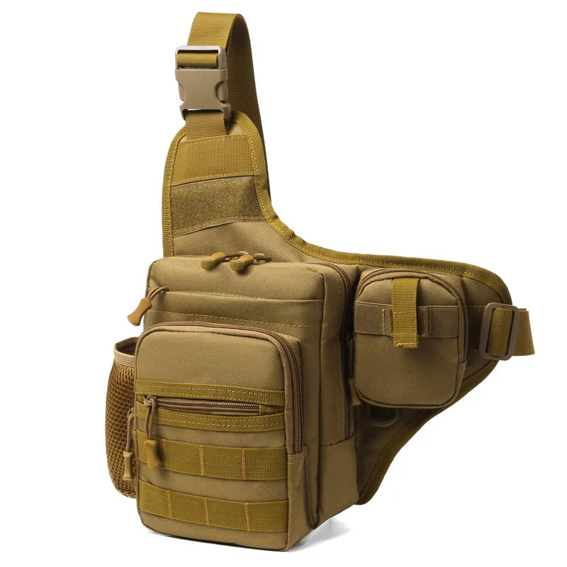 Multi-Pocket Crossbody Compact Hiking Chest Bag - Image 9