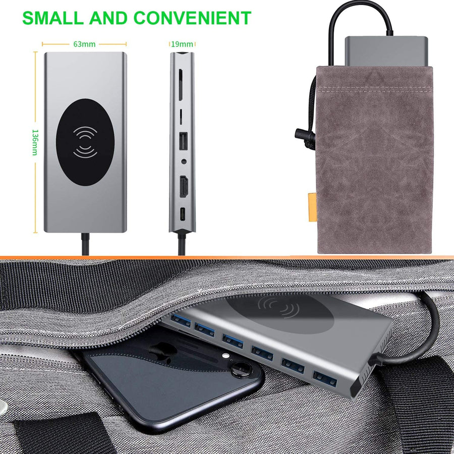 15in1 USB-C Wireless Charging Docking Station - Image 3