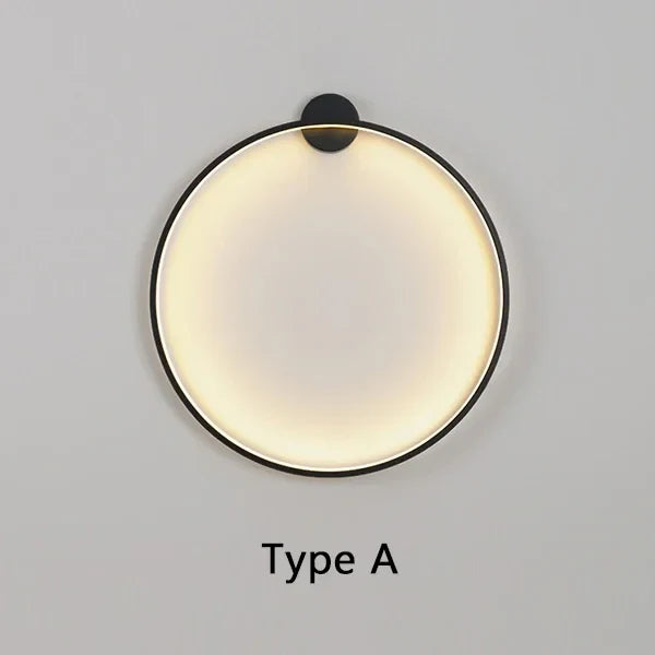 Minimalist LED Circle Background Wall Lamp - Image 6
