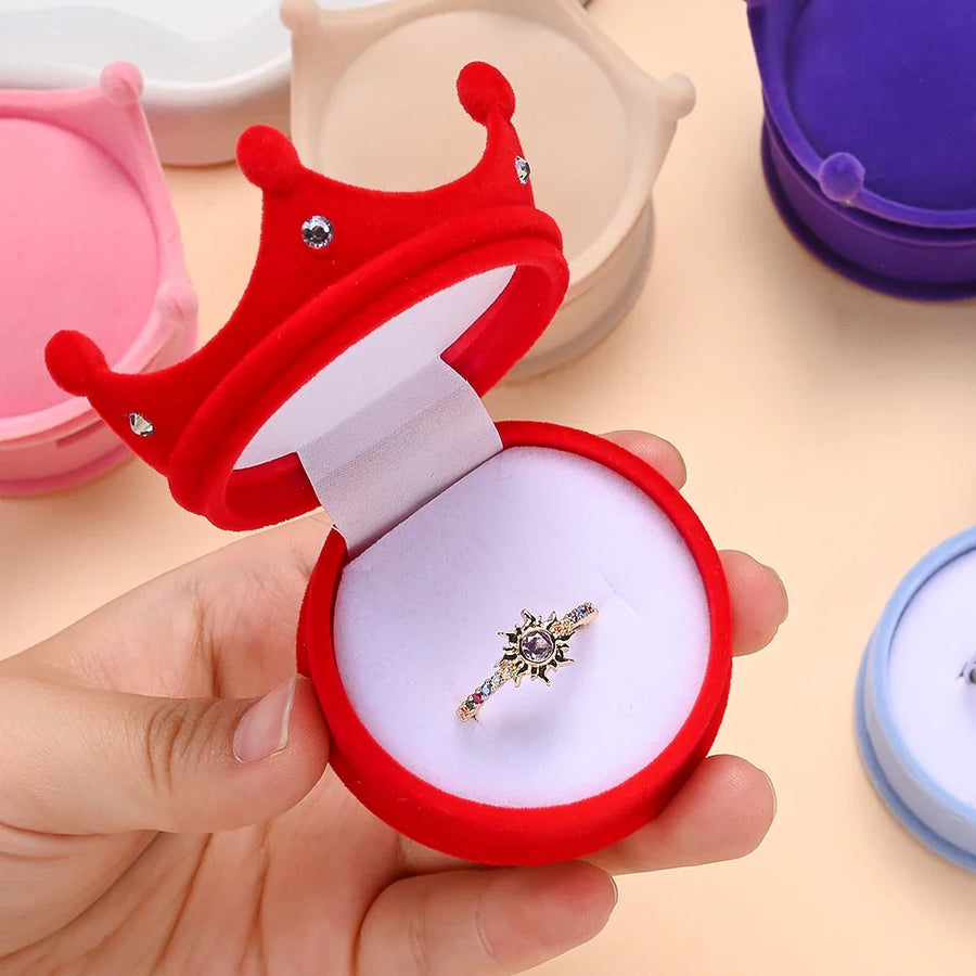 Shape Library Velvet Jewelry Ring Box Collection