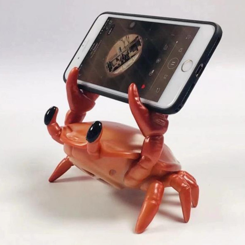 Creative Crab Phone Holder Wireless Bluetooth Mini Speaker - Image 2