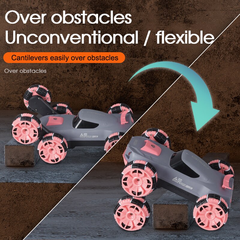 Six-Wheel Electric RC Stunt Toy Car - Image 3