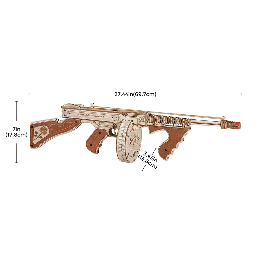 3D Wooden Model Toy Gun Assembly Set - Image 5