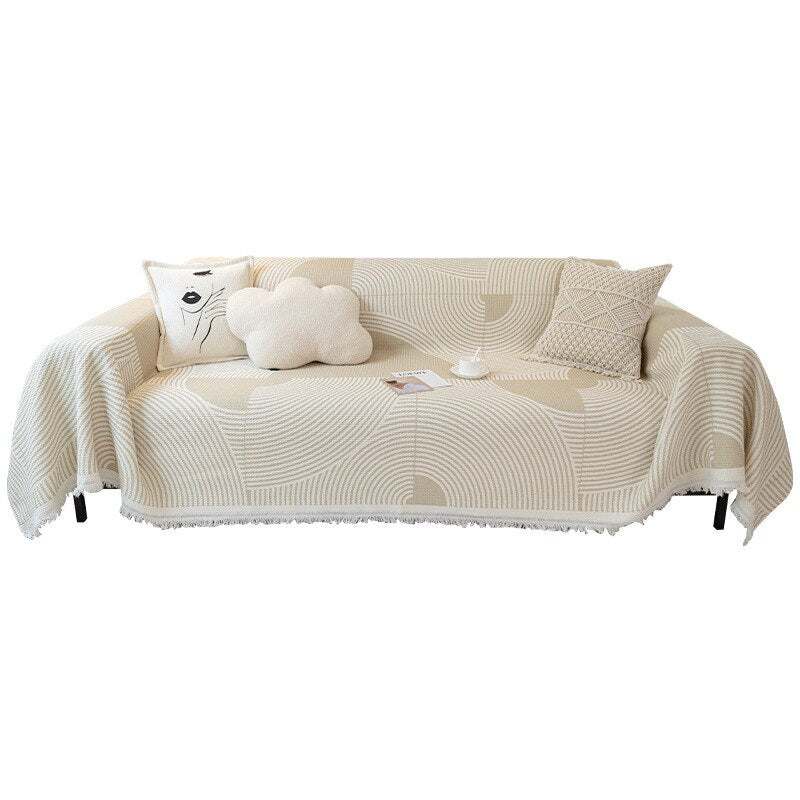 Nordic Style Comfy Soft Knitted Sofa Cover Blanket - Image 2