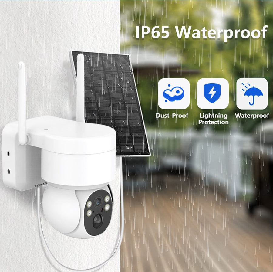 Outdoor WiFi Solar-Powered Security IP Camera - Image 1