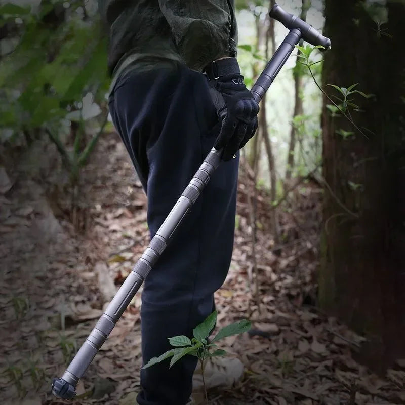 Tungsten Steel Multifunctional Foldable Self-Defense Walking Stick - Image 0
