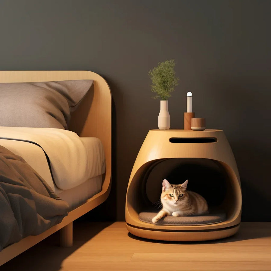 Integrated Cat Bed Nightstand - Image 3