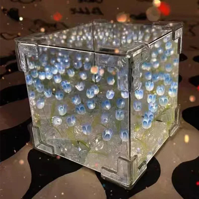 3D Tulip DIY Flower Cube Night Lamp - Image 3