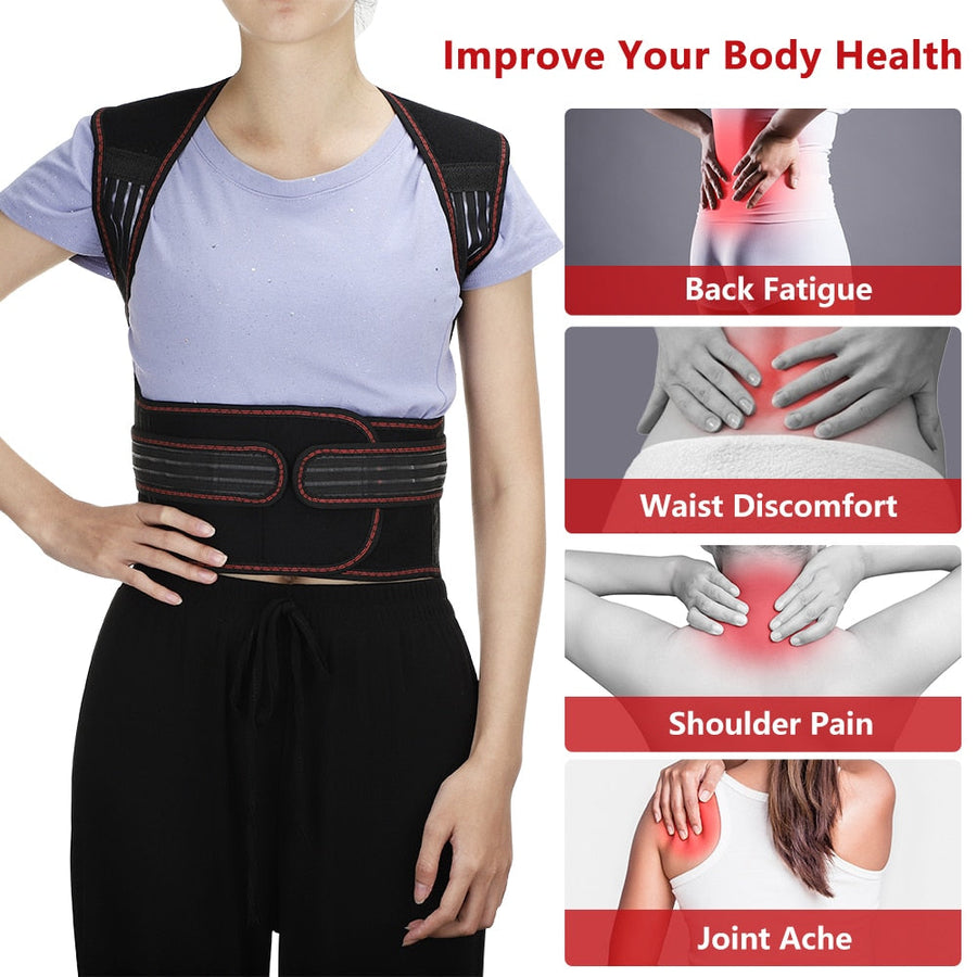 Self-Heating Magnetic Back Support Massager - Image 4