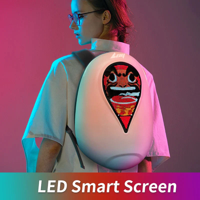 LED Smart Screen Fun Motorcycle Backpack - Image 2