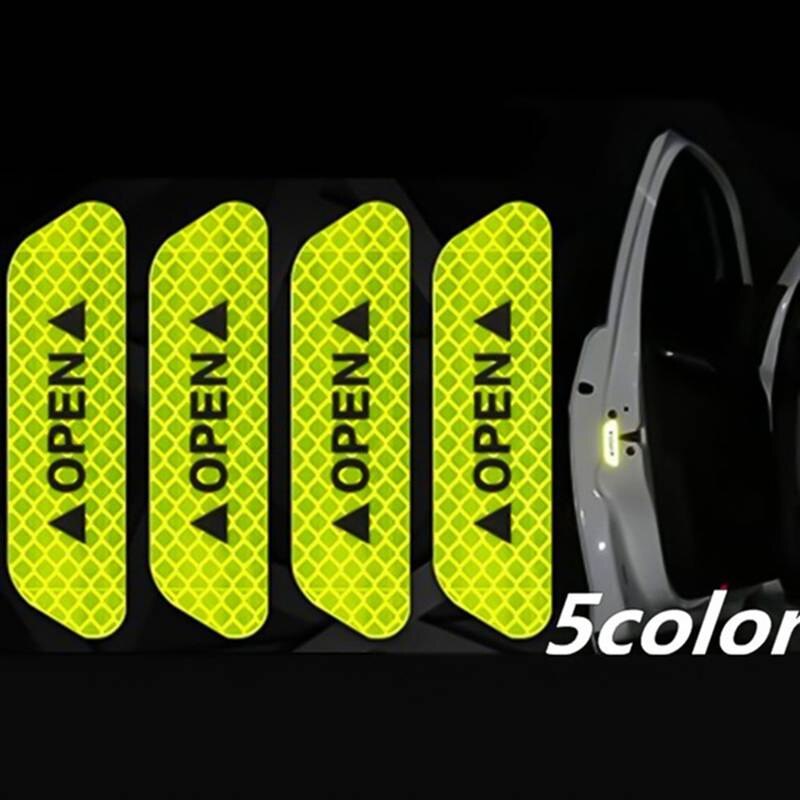 4PCS City Light Reflective Alert Stickers - Image 5