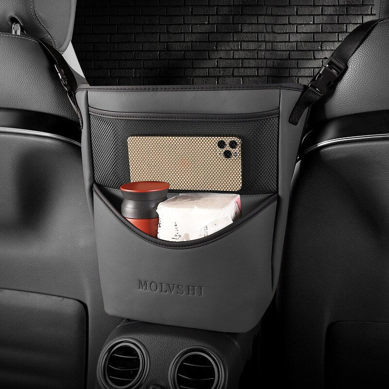 Car Armrest Leather Console Organizer - Image 5