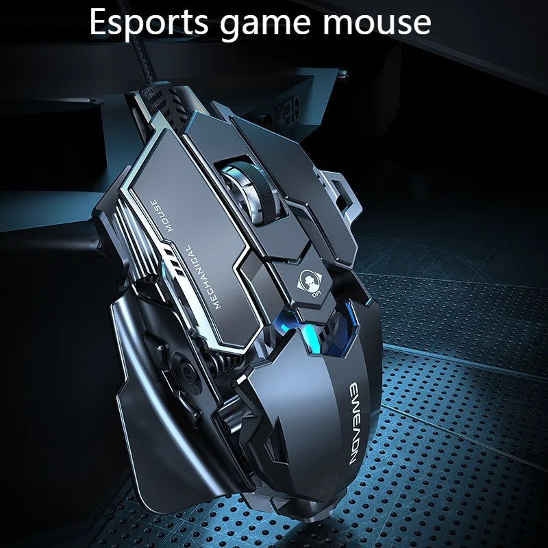 Ergonomic RGB Mechanical Metal Wired Gaming Mouse - Image 2