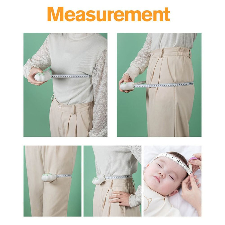 Cat Paw Double Scale Automatic Shrinking Tape Measure - Image 2