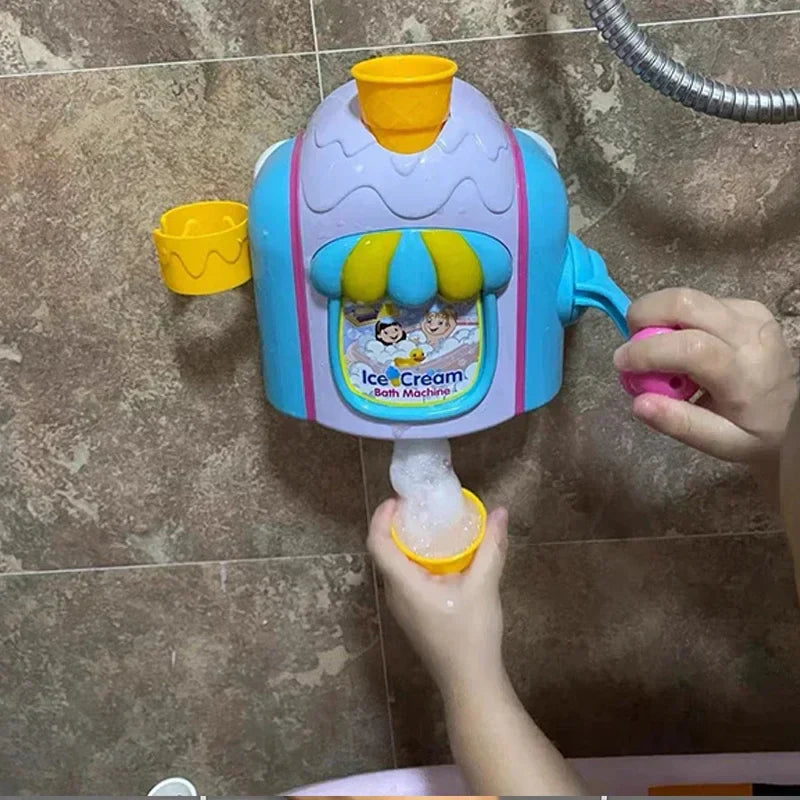 Ice Cream Bubble Foam Maker Bath Toy - Image 1