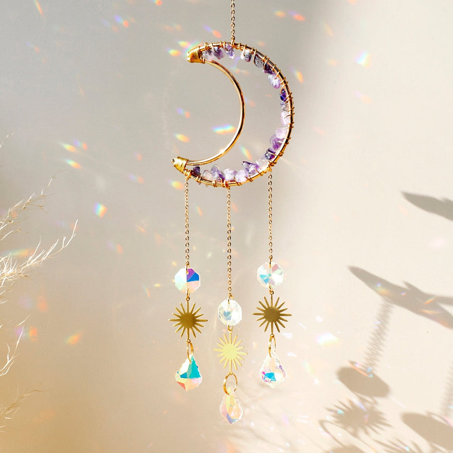 Crystal Sun Catcher Moon Decor - Image 2