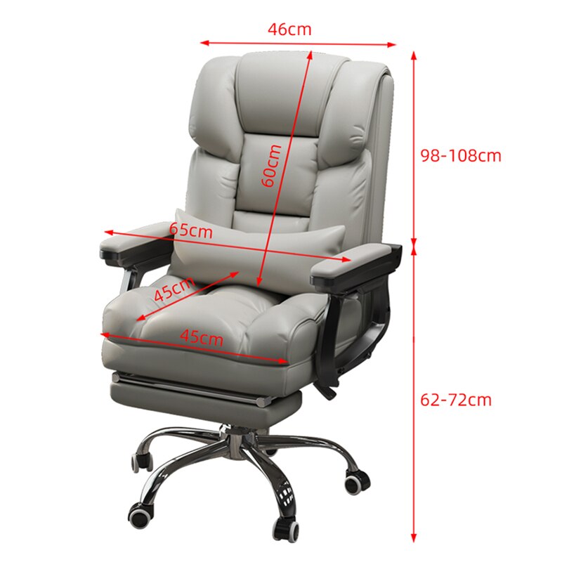Office Comfort Adjustable Leather Comfy Chair - Image 5