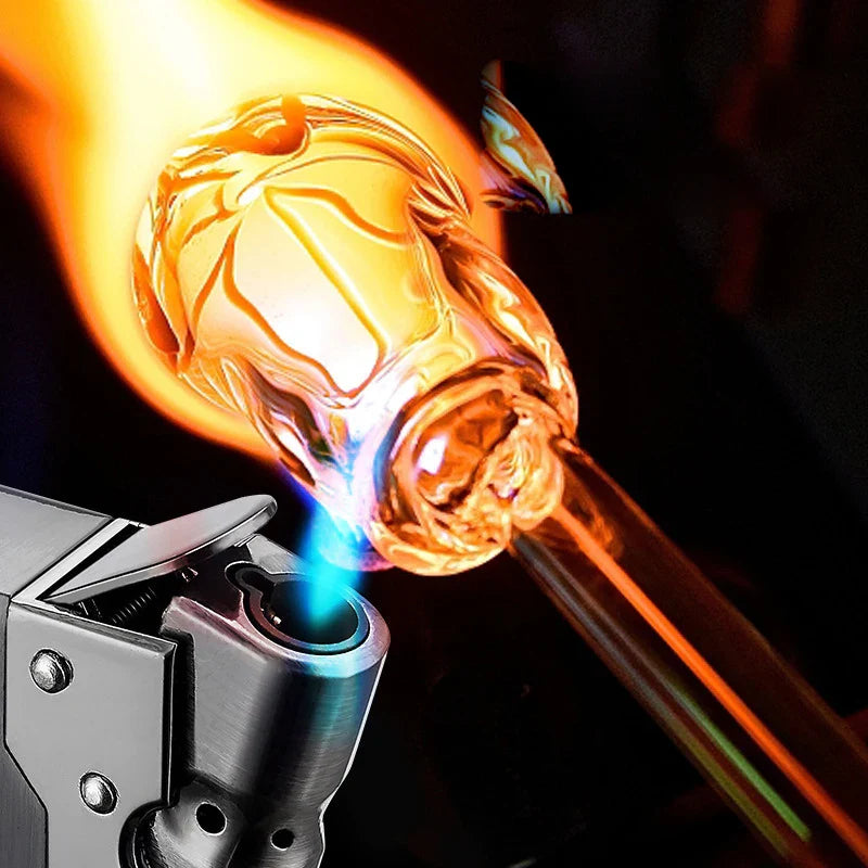 Sleek Torch Style Windproof Butane Lighter - Image 3