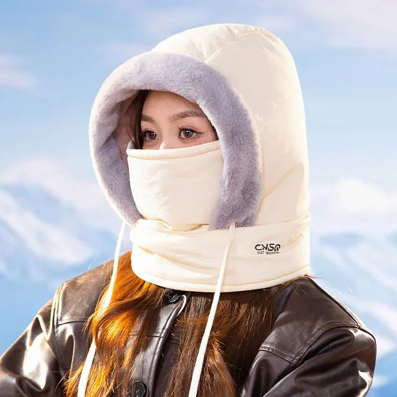 Insulated Windproof Winter Hooded Face-Cover - Image 1