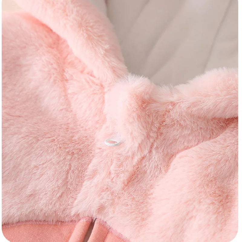 Winter Bunny Cozy Warm Baby Jumpsuit - Image 7