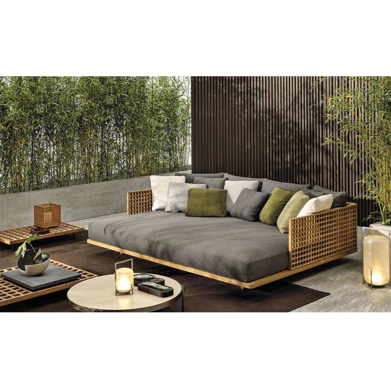 Rattan Resort Elegant Italian Three-Seater Sofa - Image 2