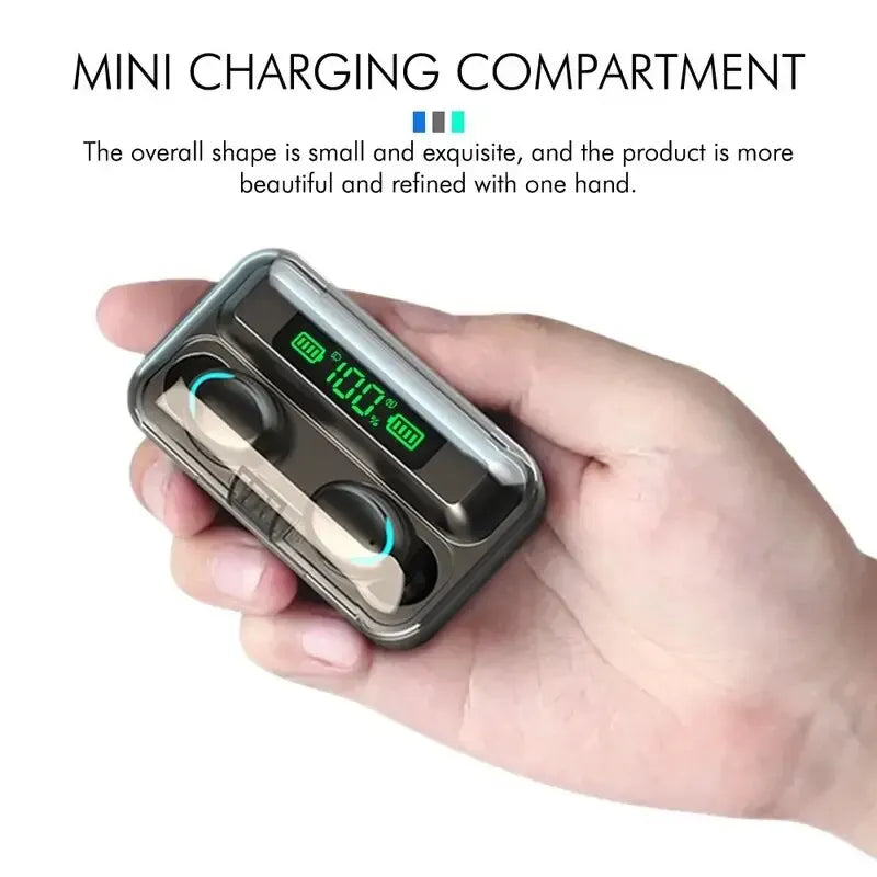 Digital Display Wireless Bluetooth Waterproof Earbuds - Image 5