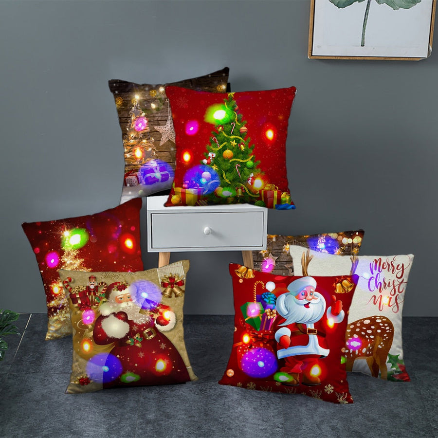 Christmas Series LED Pillow Case - Image 0
