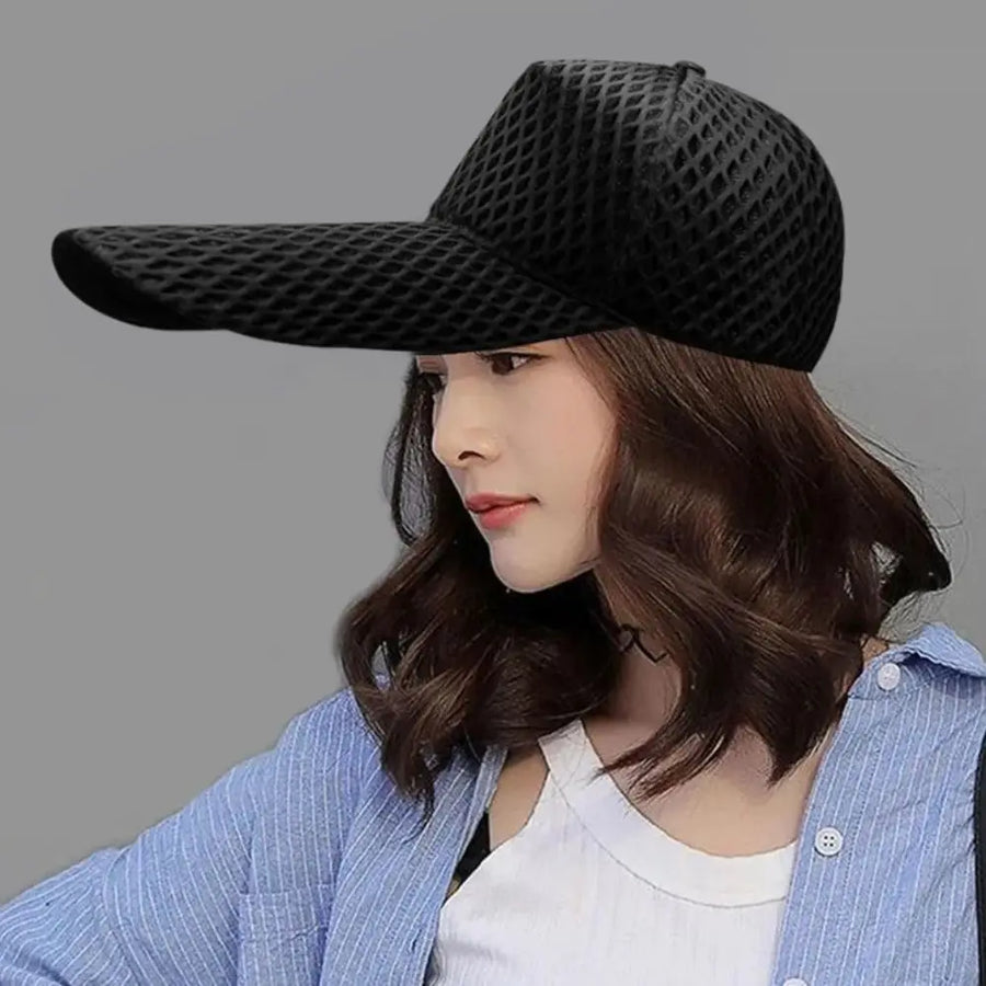 Large Long Oversize Sun Baseball Hat - Image 1