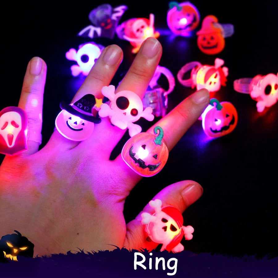 Glowing Ghost Skull Rings - Image 2