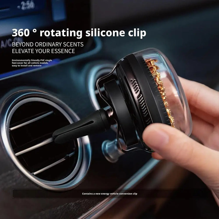 Elegant Dragon Wind Rotating Car Air Freshener - Image 1