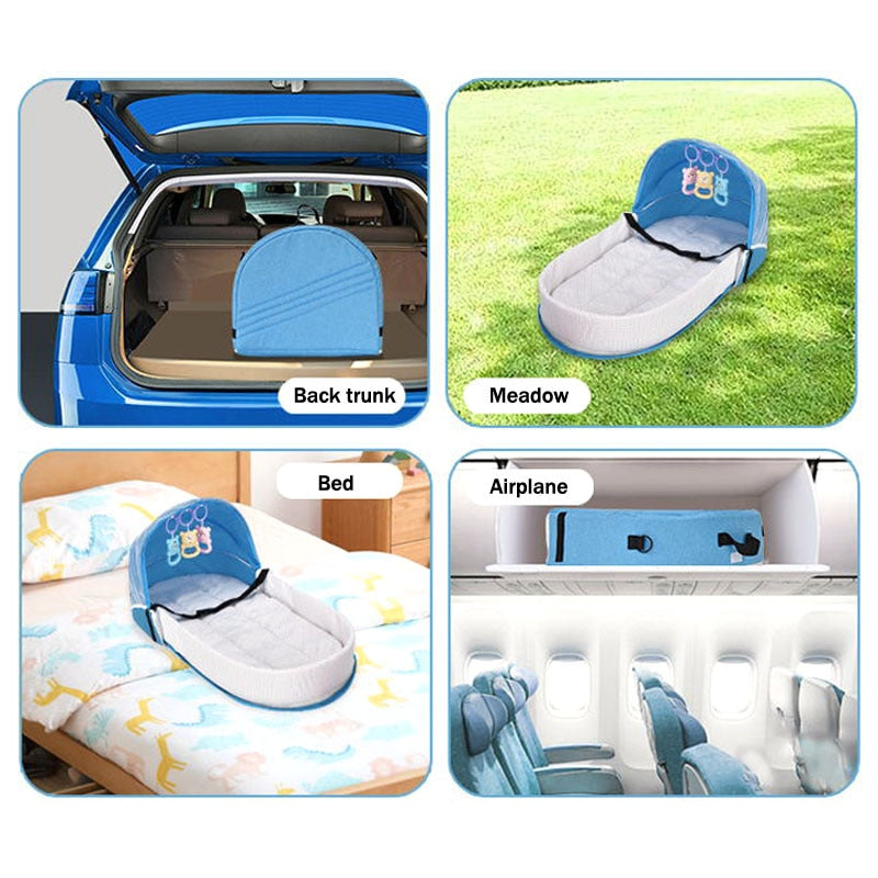 Portable Foldable Crib Baby Nest Backpack - Image 4