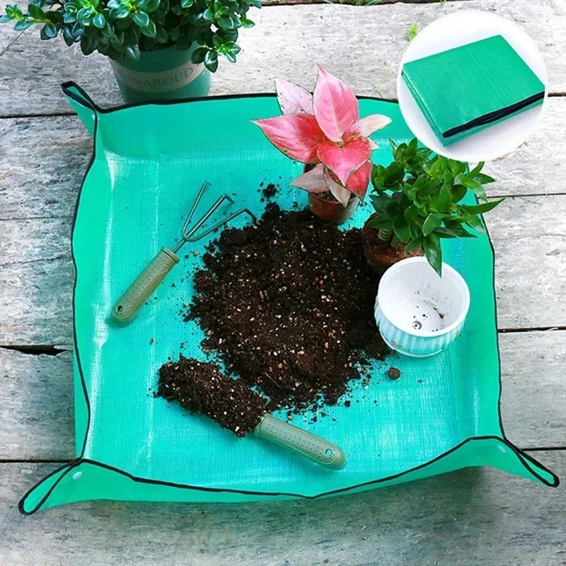 Gardening Soil Tray Reusable Portable Mat - Image 1