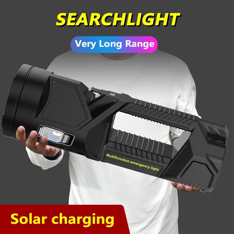 Solar High-Power Multifunctional Flashlight - Image 1