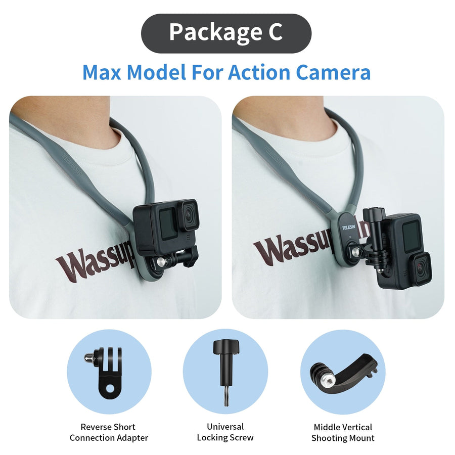 Magnetic Silicone Neck-Mounted Action Camera Accessories - Image 9