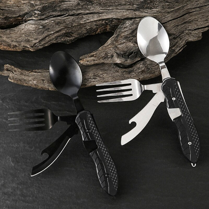4in1 Easy Cary Travel Cutlery Tool - Image 0