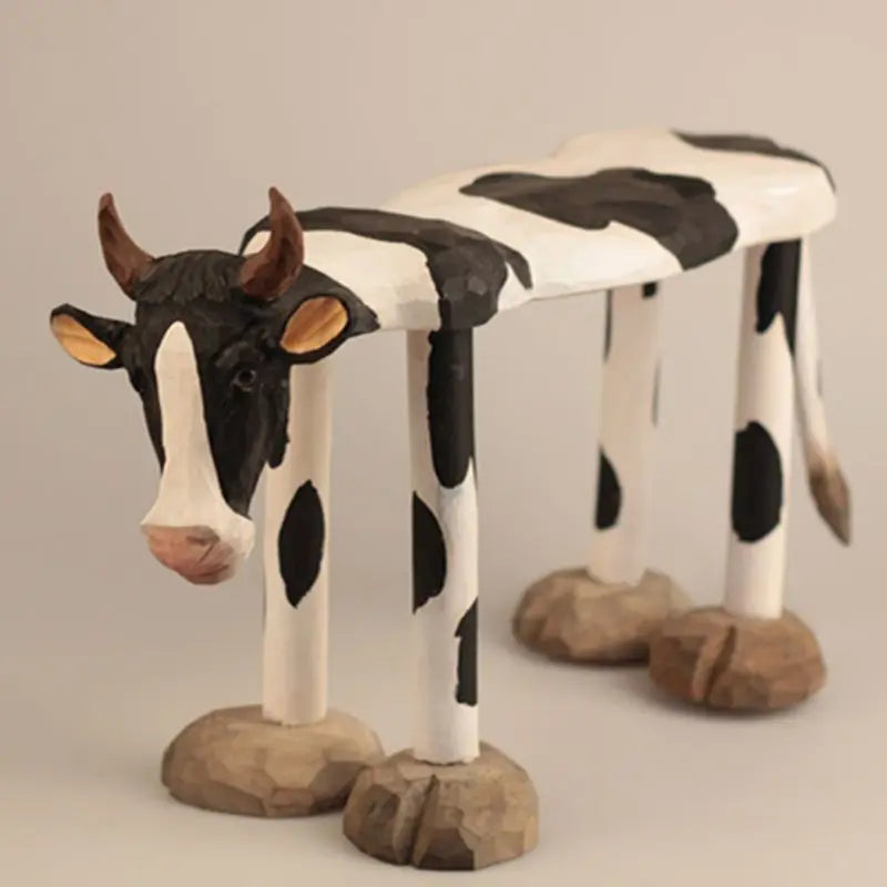 Wild Forest Wooden Footrest Stool