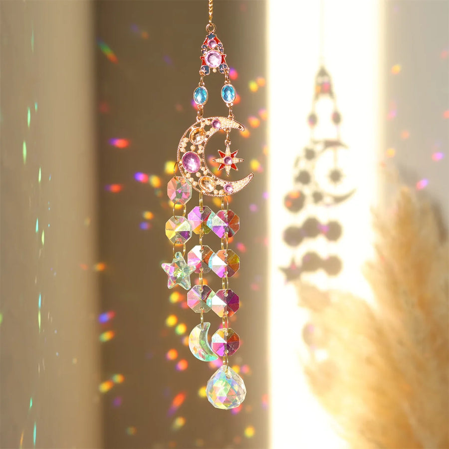 Radiant Moonlit Quartz Prism Suncatcher - Image 5