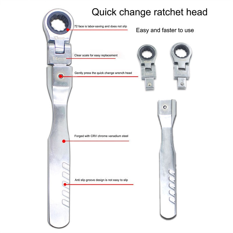 Universal Hexagon Ratchet Tool Set - Image 5