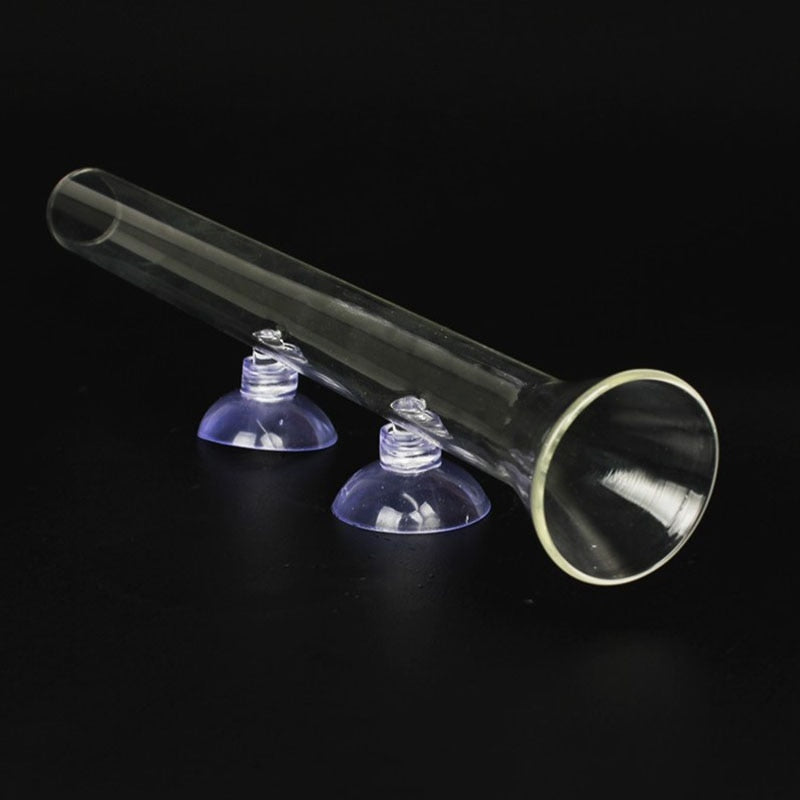 Transparent Aquarium Glass Tube Fish Feeder - Image 2