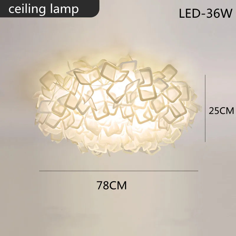 White Flower LED Multi-Mode Dimming Home Ceiling Lamp - Image 8