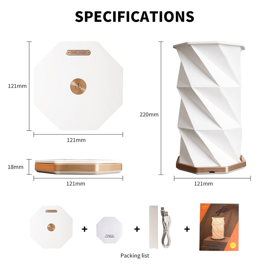 Origami Glow Dimmable Paper Lantern Light - Image 9