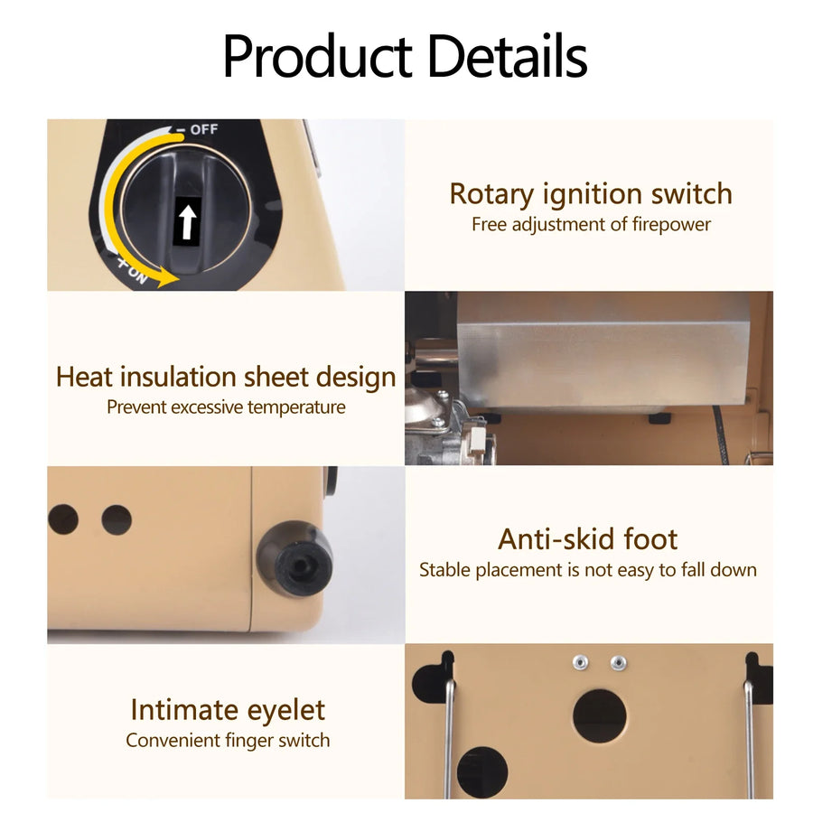 Camping Time Adjustable Portable Heater Stove - Image 3